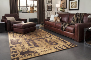 Mohawk Home Escape Rustic Multi Area Rug Room Scene Feature