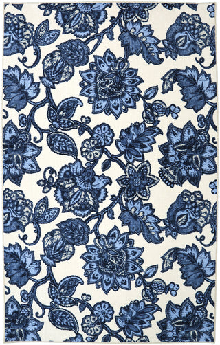 Mohawk Home Woodbridge Arranged Melody Blue Area Rug main image