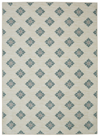 Mohawk Home Woodbridge Button Fleur Aqua Area Rug main image