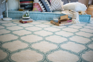 Mohawk Home Woodbridge Glenn Aqua Area Rug Detail