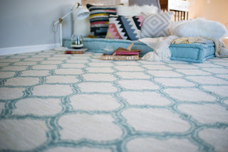 Mohawk Home Woodbridge Glenn Aqua Area Rug Main Feature