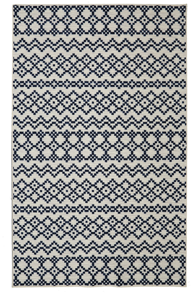 Mohawk Home Woodbridge Aztec Bands Denim Area Rug main image
