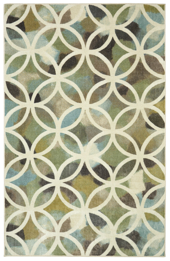 Mohawk Home Aurora Random Symmetry Light Green Area Rug main image