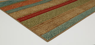 Mohawk Home Soho Samsun Batik Stripe Multi Area Rug Corner Shot