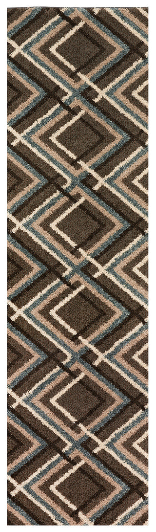 Mohawk Home Augusta Browning Avenue Grey Black Area Rug Runner