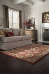 Mohawk Home Symphony Copperhill Madder Brown Area Rug Room Scene Feature