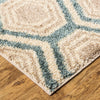 Mohawk Home Huxley Five Forks Bay Blue Area Rug Corner Shot