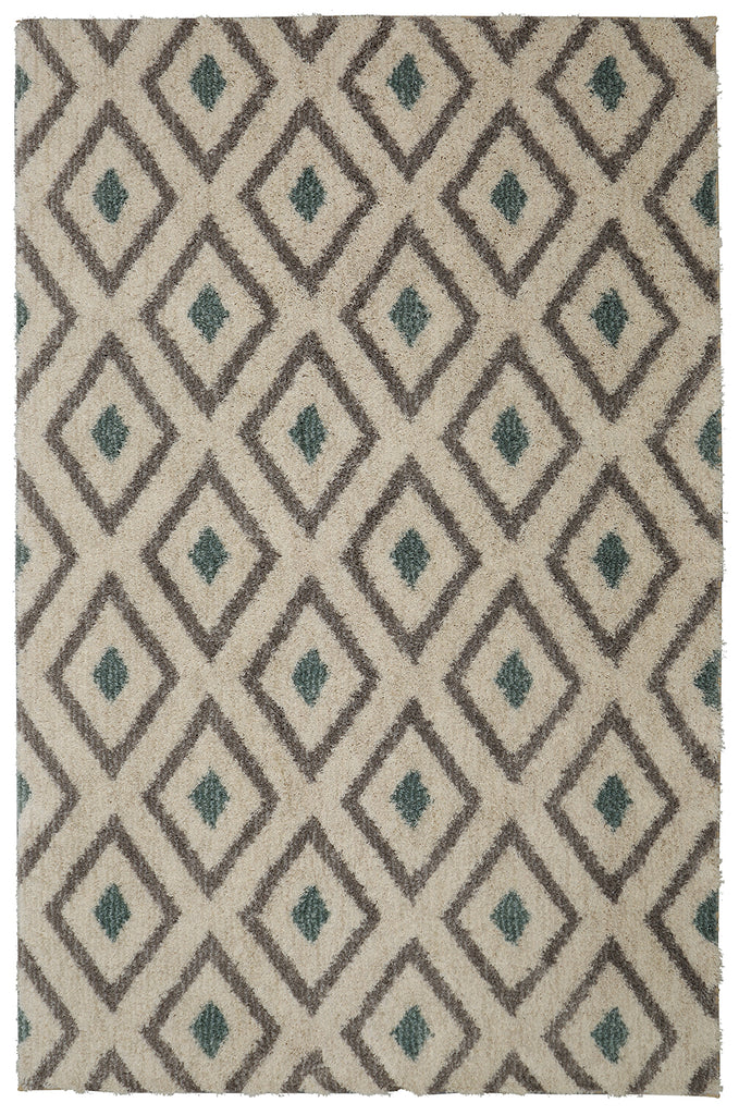 Mohawk Home Laguna Tribal Diamond Green Area Rug main image