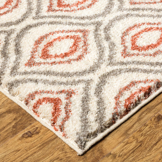 Mohawk Home Laguna Ogee Waters Coral Area Rug Corner Shot