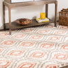 Mohawk Home Laguna Ogee Waters Coral Area Rug Main Feature