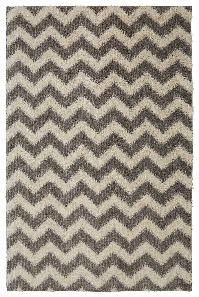 Mohawk Home Laguna Stitched Chevron Gray Area Rug main image