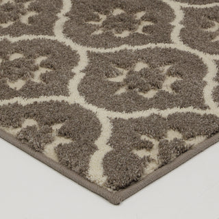 Mohawk Home Loft Gray Tiles Grey Area Rug Corner Shot