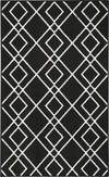 Nourison Modern Lines MOL01 Black Area Rug Texture Image