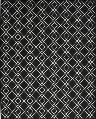 Nourison Modern Lines MOL01 Black Area Rug main image