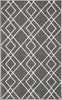 Nourison Modern Lines MOL01 Charcoal Area Rug Texture Image