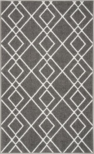 Nourison Modern Lines MOL01 Charcoal Area Rug Texture Image