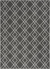 Nourison Modern Lines MOL01 Charcoal Area Rug Room Image