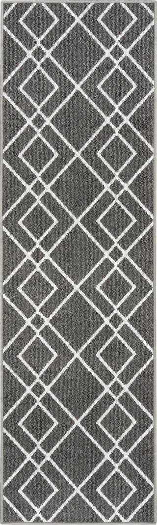 Nourison Modern Lines MOL01 Charcoal Area Rug Main Image