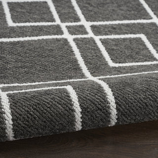 Nourison Modern Lines MOL01 Charcoal Area Rug T' R