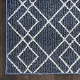 Nourison Modern Lines MOL01 Denim Area Rug Texture Image