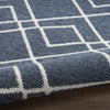 Nourison Modern Lines MOL01 Denim Area Rug T' R