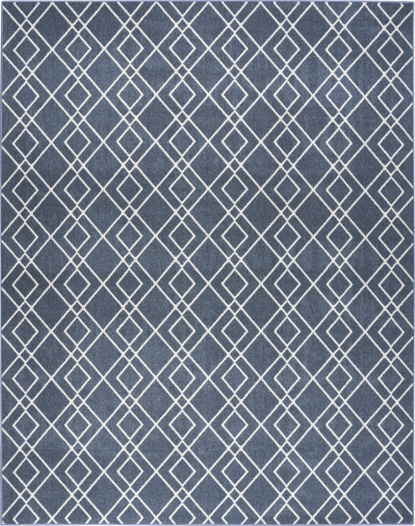 Nourison Modern Lines MOL01 Denim Area Rug main image
