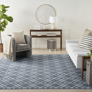 Nourison Modern Lines MOL01 Denim Area Rug Main Image