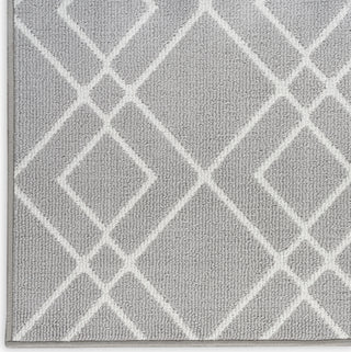 Nourison Modern Lines MOL01 Silver Area Rug Texture Image