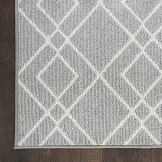 Nourison Modern Lines MOL01 Silver Area Rug Texture Image