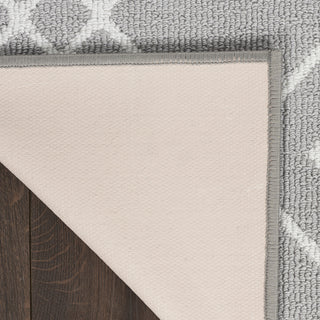 Nourison Modern Lines MOL01 Silver Area Rug Detail Image