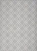 Nourison Modern Lines MOL01 Silver Area Rug Detail Image