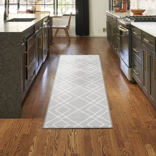 Nourison Modern Lines MOL01 Silver Area Rug Main Image