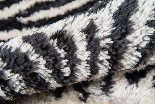 Momeni Kalahari KAL-1 Black Area Rug by Novogratz Detail