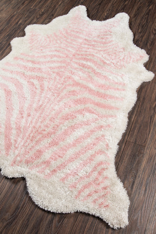 Momeni Kalahari KAL-1 Pink Area Rug by Novogratz Close Up Feature