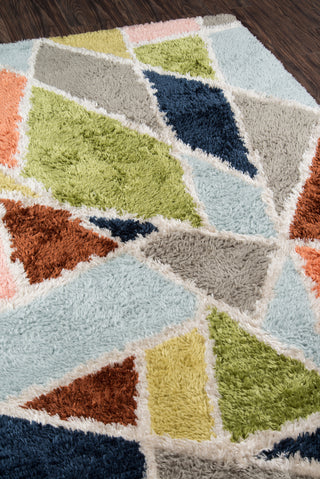 Momeni Retro RET-1 Multi Area Rug by Novogratz Close Up Feature