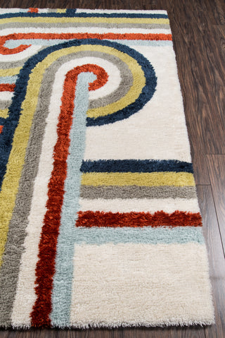 Momeni Retro RET-5 Multi Area Rug by Novogratz Close Up Feature