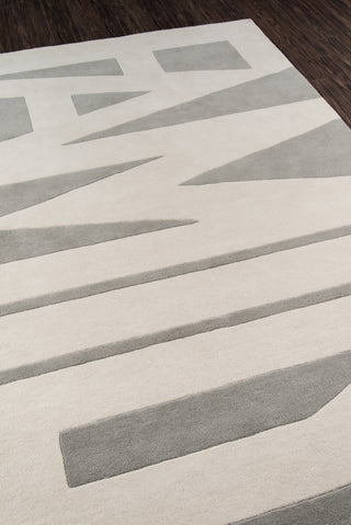Momeni Tag TAG-1 Grey Area Rug by Novogratz Close Up