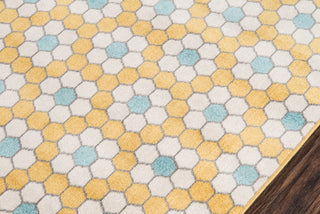 Momeni Terrace TRC-1 Yellow Area Rug by Novogratz Corner