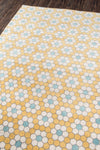 Momeni Terrace TRC-1 Yellow Area Rug by Novogratz Close Up Feature