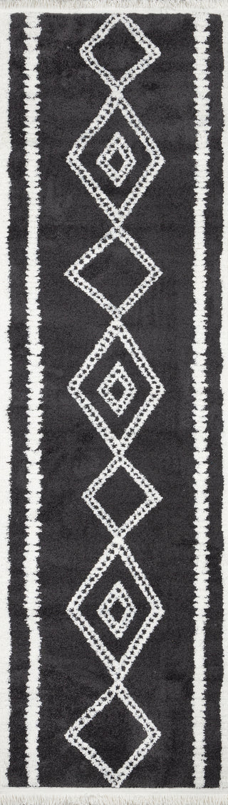 Momeni Monaco MOA-7 Black Area Rug Runner Image