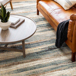 Karastan Elements Monaco Denim Area Rug Lifestyle Image Feature