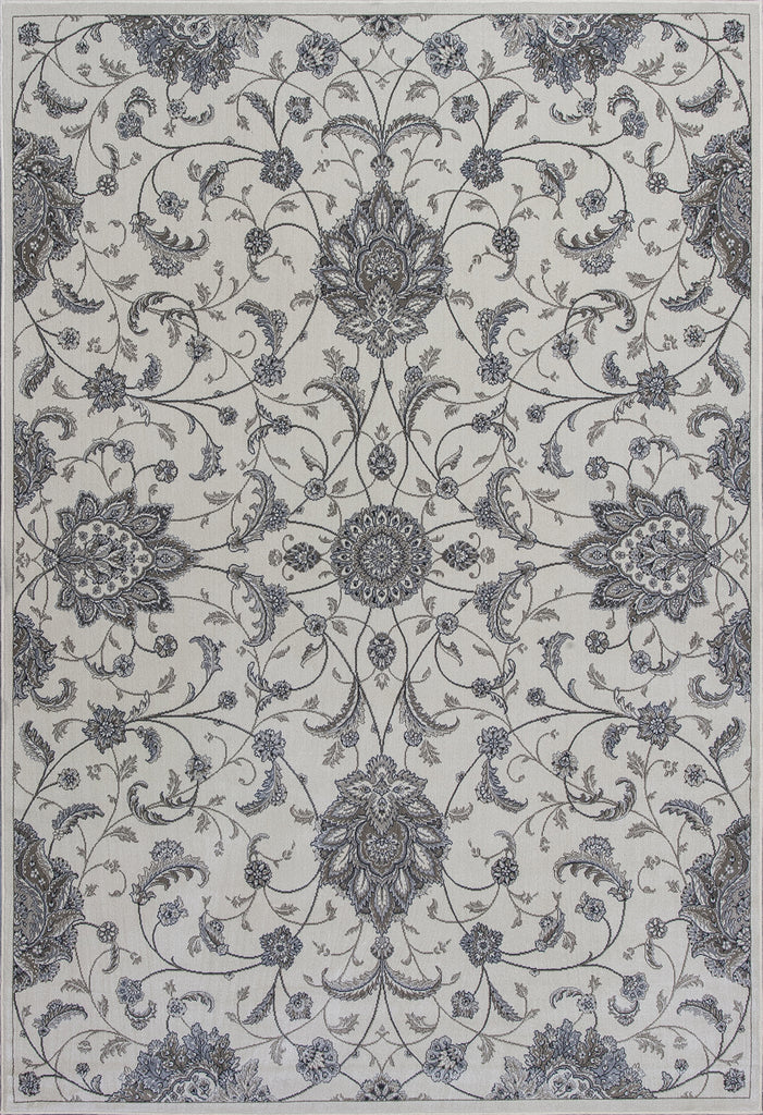 KAS Montecarlo IV 5136 Ivory Borderless Kashan Area Rug main image