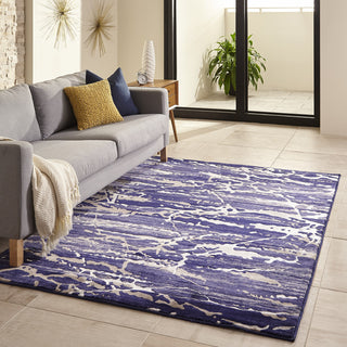 Momeni Monterey MO-01 Blue Area Rug Room Scene Feature