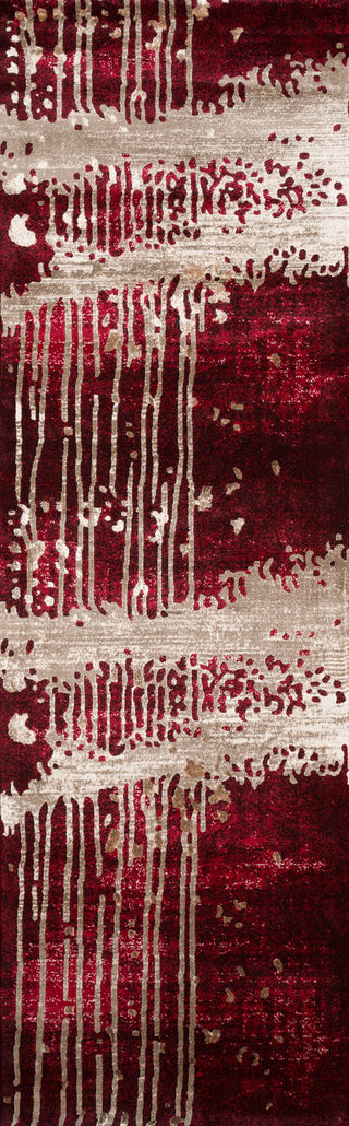 Momeni Monterey MO-02 Red Area Rug Closeup