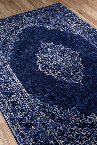 Momeni Monterey MO-03 Blue Area Rug Detail Shot