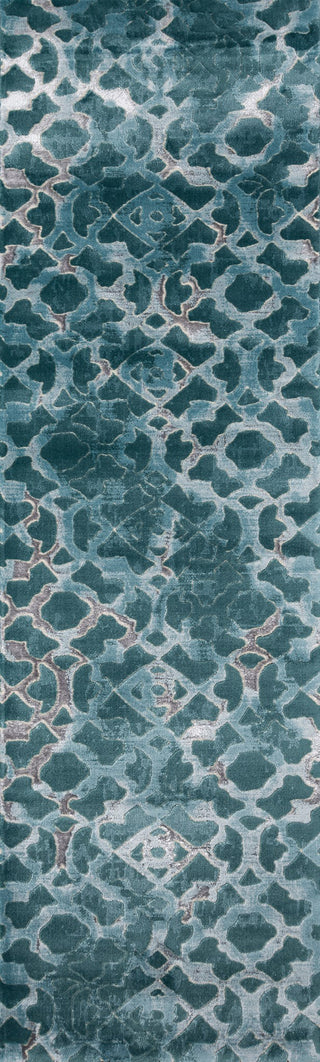 Momeni Monterey MO-04 Teal Area Rug Closeup