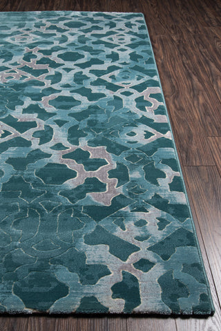 Momeni Monterey MO-04 Teal Area Rug Detail Shot