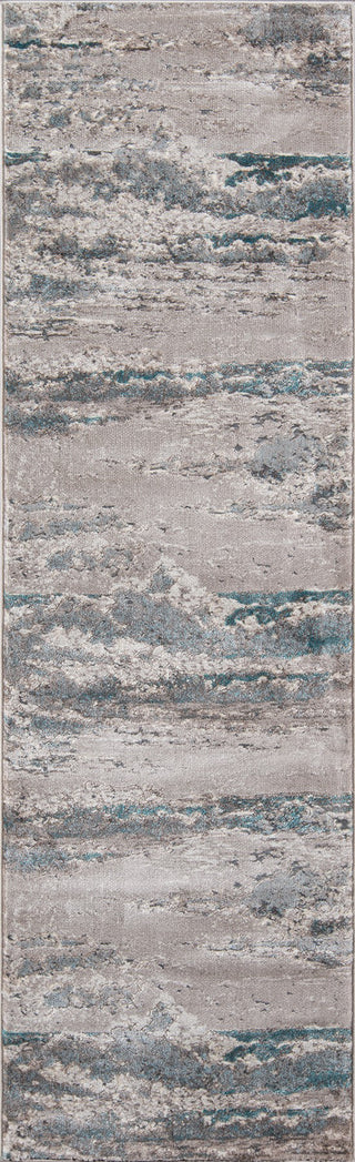 Momeni Monterey MO-08 Teal Area Rug Runner Image