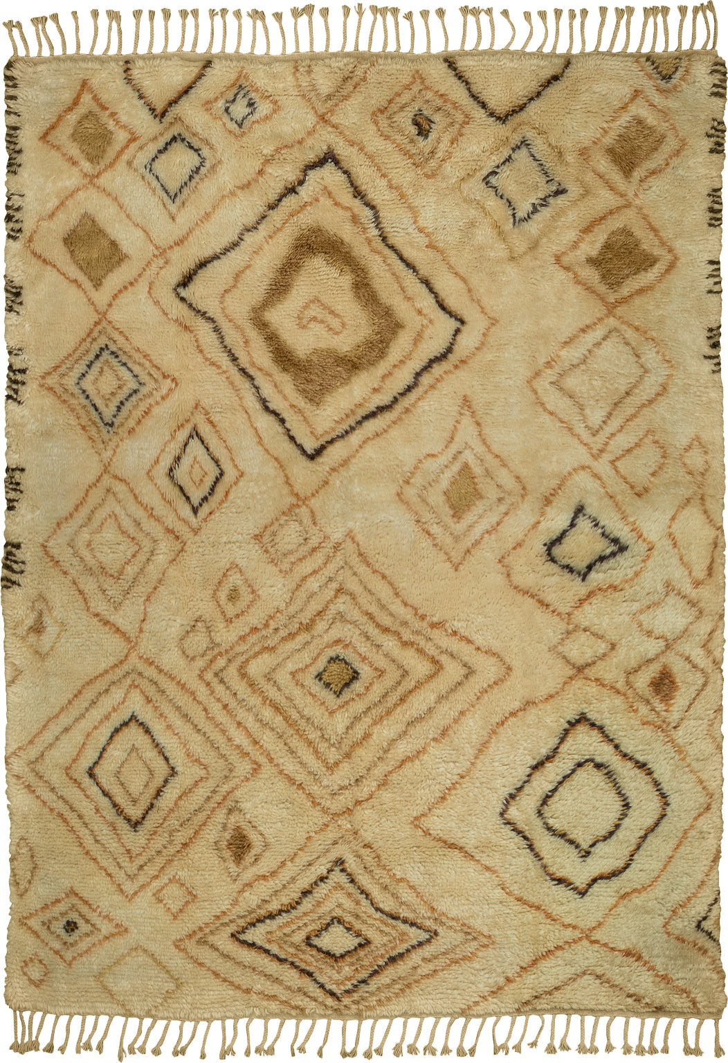 LR Resources Moroccan 4424 Ivory / Gold Area Rug main image
