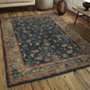 Orian Rugs Mosaic Floral Trail Navy Area Rug Room Scene Feature